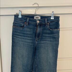 PAIGE Women's High Rise Light Blue Jeans
